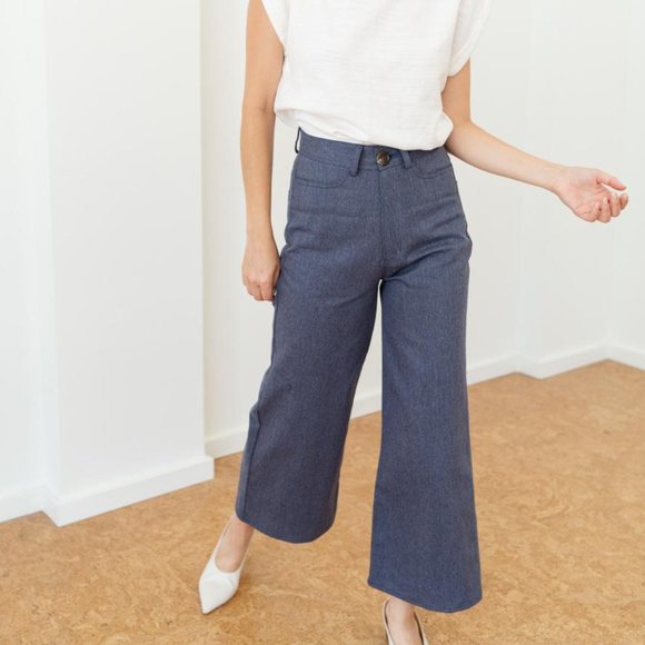tribe alive Pants - Tribe Alive - High Rise Pant - Indigo Denim
